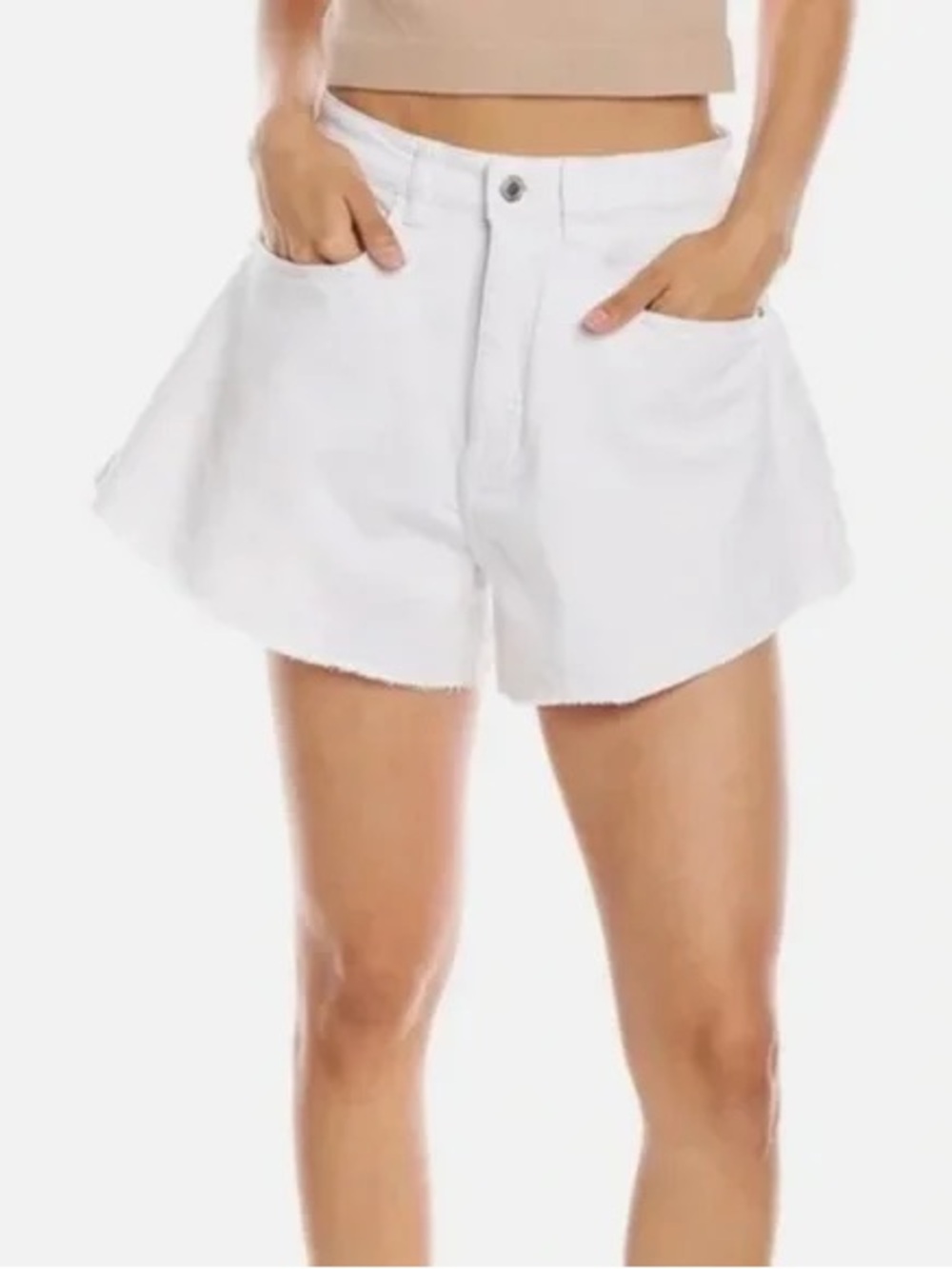 WeWoreWhat White Denim Shorts